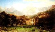 Albert Bierstadt The Rocky Mountains Sweden oil painting artist